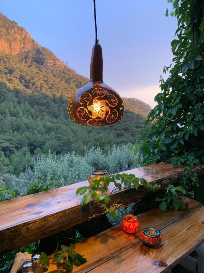 Bamboo Bungalow With Sea View In Kabak Bay, Oeluedeniz Фетхие Экстерьер фото